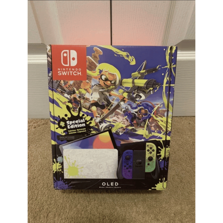 Authentic Nintendo Switch - OLED Splatoon 3 Special Edition 64GB New Sealed