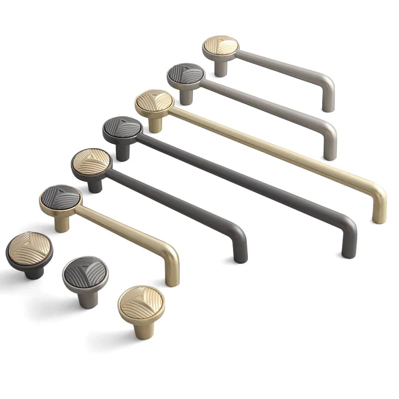 Oukali Luxury Cabinet Handles - Brushed Brass & Zinc Alloy