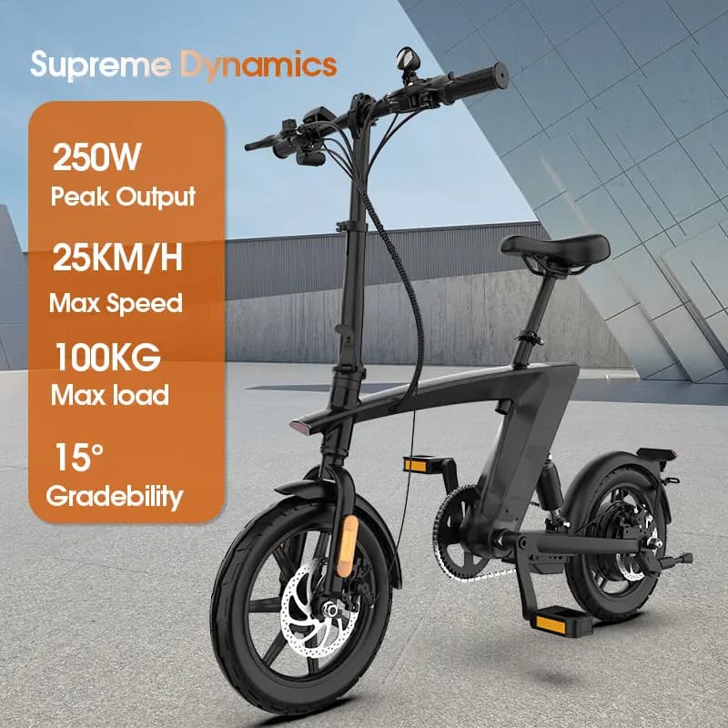 KIXIN H1 Foldable Electric Bike - 250W, 55km Range, Compact Design
