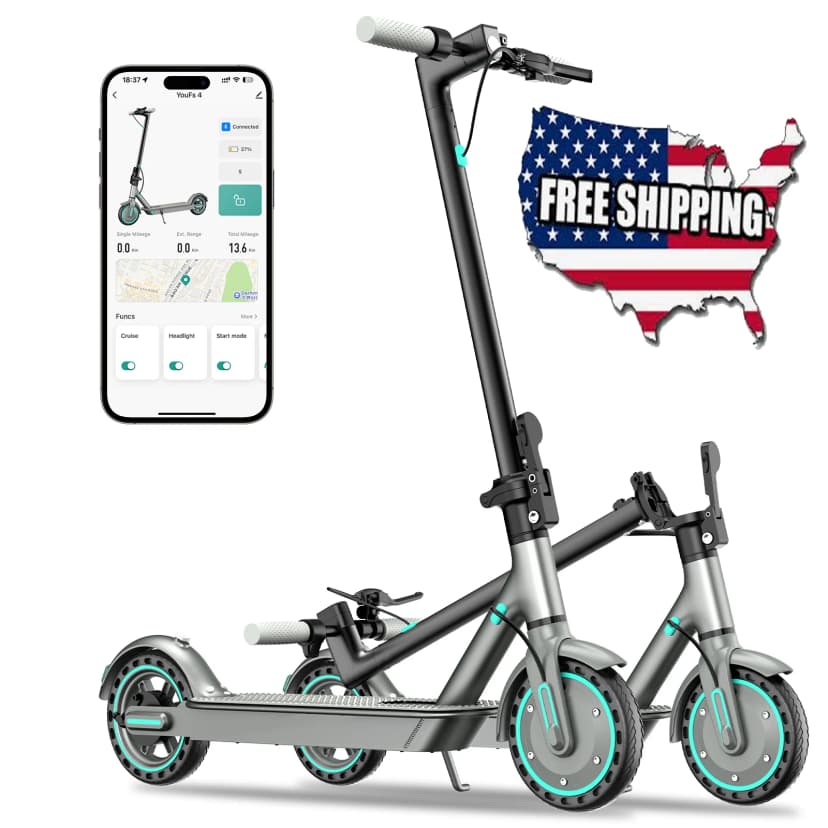 D8 Pro Electric Scooter - 350W, 8.5 Inch Tires, Quick Foldable