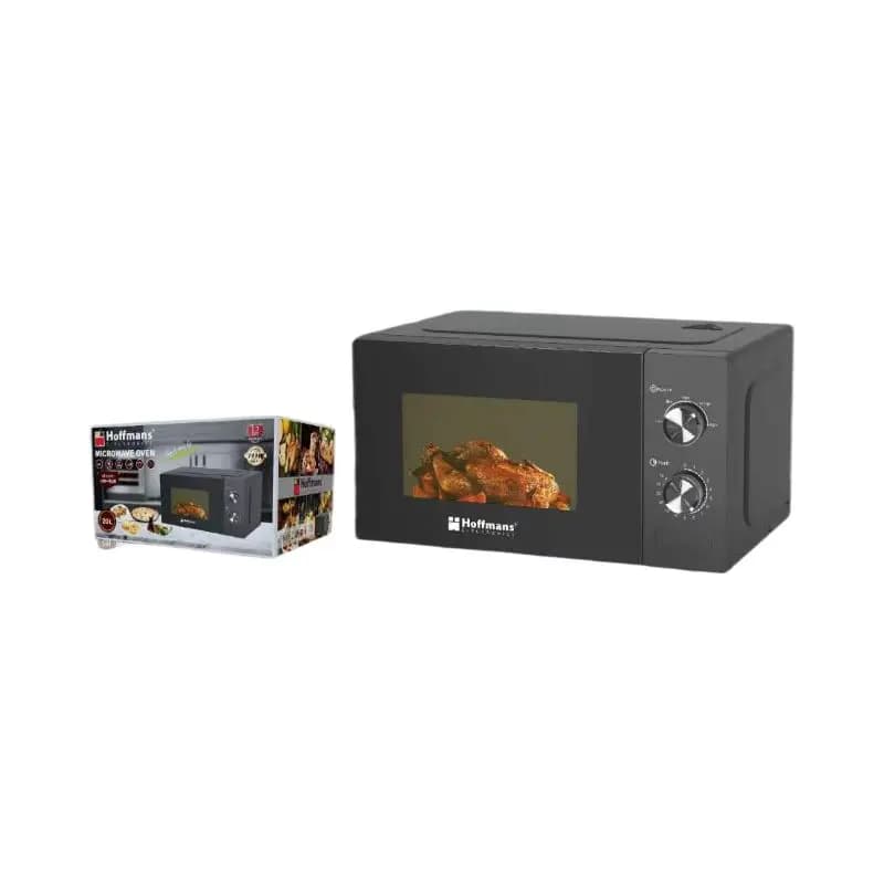 Hoffmans 700W Microwave Oven HM-762B - 20L, Easy Clean, Fast Heating