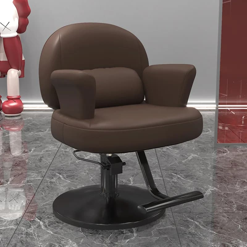 Light Luxury High-End Barber Chair - Adjustable & Durable