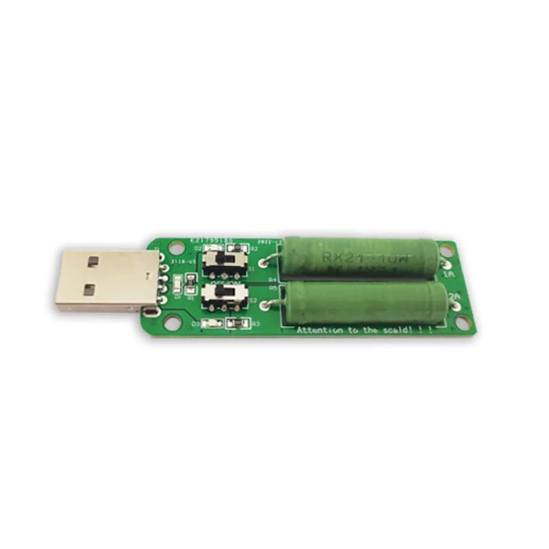 USB Electronic Load Aging Resistor Charger Power Bank 3A/2A/1A