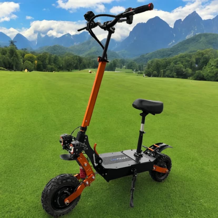 Geofought 60V 6000W Dual Motor Electric Scooter - 11'' Tires, 50 Miles Range