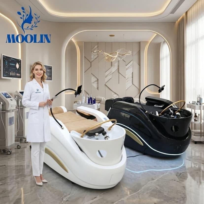 MOOLIN Electric Massage Shampoo Bed - Full Body Spa Experience