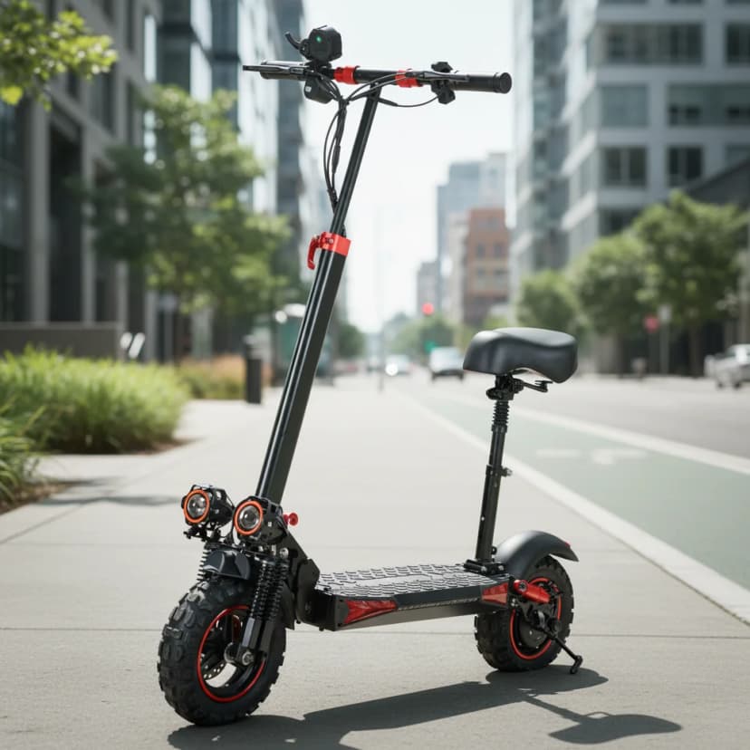 USA Stock 48V 15.6Ah Foldable E-Scooter with 11-Inch Off-Road Tires